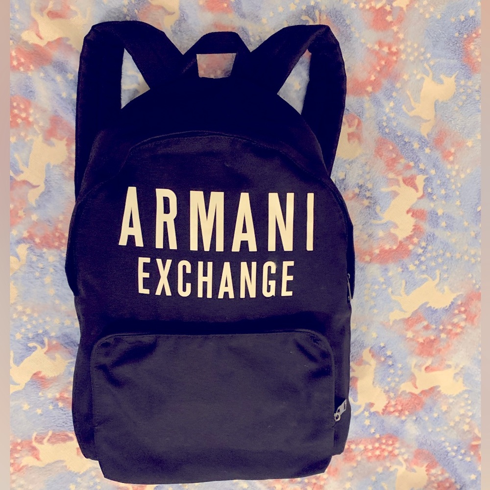Black Armani Exchange book bag